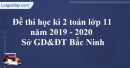 Giải đề thi học kì 2 toán lớp 11 năm 2019 - 2020 Sở GD&ĐT Bắc Ninh